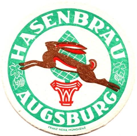 augsburg a-by hasen hase franz 4a (rund215-franz herb-ohne gegr)